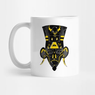 Black and Yellow African Mask 6 Mug